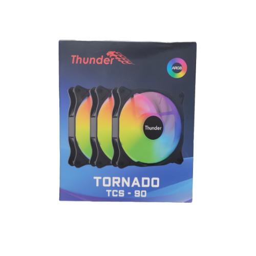 Thunder Case Fan Tornado TCS-90 ARGB Kit - 3 Fans Thunder Case Fan Tornado TCS-90 ARGB Kit - 3 Fans